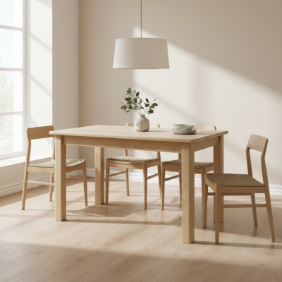 Iessdësch Holz Dëscher Wunn- Iesszëmmer 150x75 Massivholz Iessdëscher Massivholz Dësch