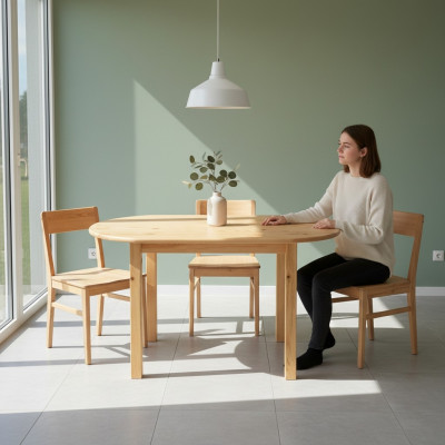 Iessdësch Holz Dëscher Wunn-Iesszëmmer Dësch 150x75 Massivholz Iessdëscher Echt Holz