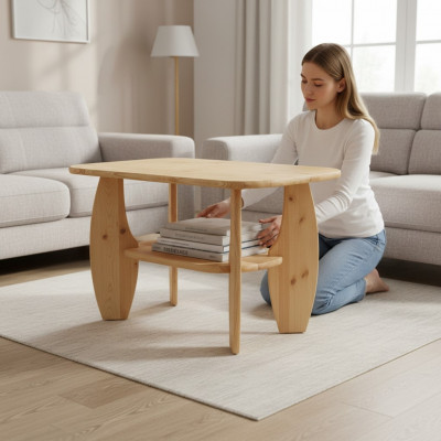 Holzdësch Wunnzëmmer Couchtischen Couchtischen handgemaachte Couchtischen