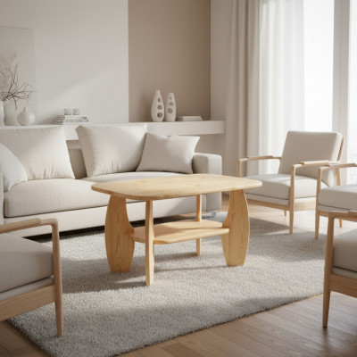 Holzdësch Wunnzëmmer Couchtischen Couchtischen handgemaachte Couchtischen
