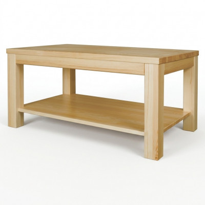 Holz Dësch Couchtischen aus Holz massive Wunnzëmmer Miwwelen 120x70cm massiv Dëscher