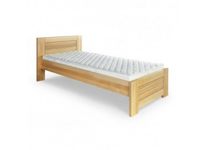 Holzbetti Eechte Holz Bett Schlofkummer Hotel 100x200 Stil Massiv Miwwelen Better