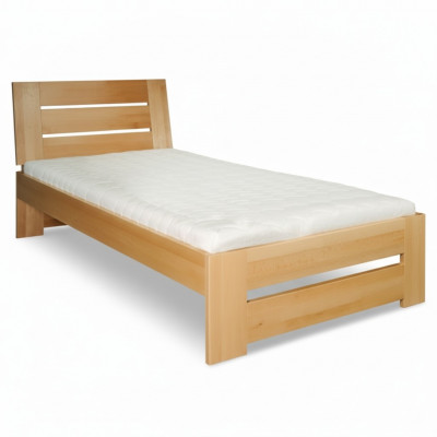 Holzbettréchtes Holz Bett Better Hotel 100x200 Stil Massiv Miwwelen Schlofzëmmer
