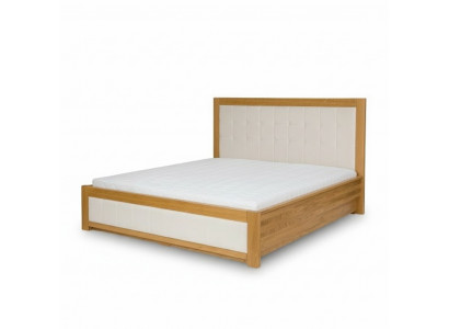Duebbelbett Holz Better Eechte Holz 180x200cm Schlofzëmmer Massiv Holzbett.