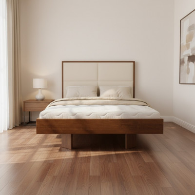 Schlofzëmmer Holzbett Echte Holz Bett Better Hotel 180x200 Stil Massiv Miwwelen