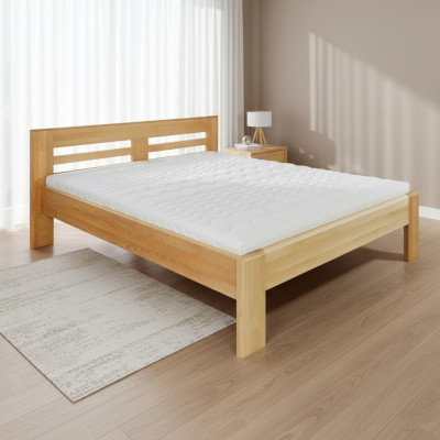 Bett Holzbett Echt Holz Betten Hotel 180x200 Stil Massiv Miwwelen Schlofzëmmer
