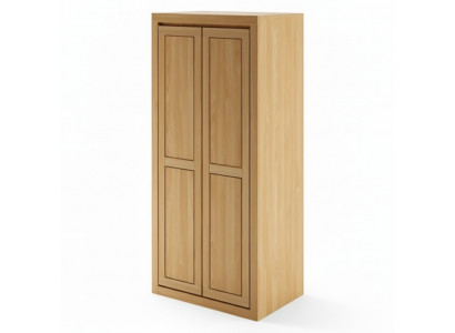Kleederaschaf Eechen Schaf Vollmassiv Holz Schlofzëmmer Schaf Schief Nei
