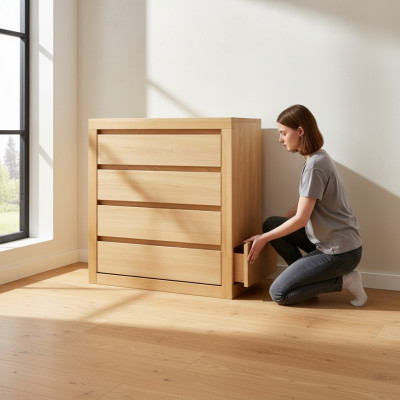 Massiv Kommode Schaf Anrichte Sideboard Miwwelen Kommoden Echt Holz Schief Nei