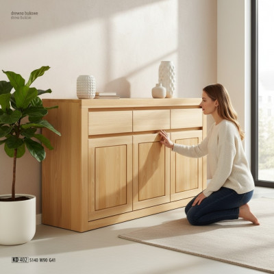 Moderne Kommode Sideboard Kleederschaf aus Holz Kommode handgemaach aus Massivholz