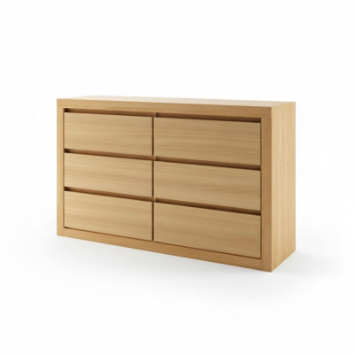 Holz Kommode Schieflaascht Kommode handgemaachte Massivholz Schlofzëmmer Kommode Nei