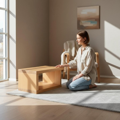 Konsole massiven Nuetsdësch Holz Nuetsdëscher Dësch Kommode Echt Holz Konsole