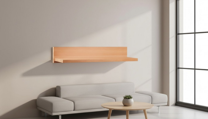 Ablage Hotel Stil Wunnzëmmer Mauer Regal Bicher Ofleeër Schaf Regaler 80x25cm