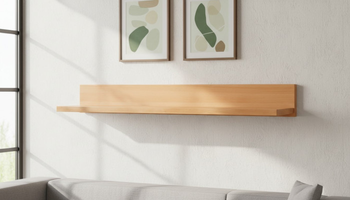 Ablage Hotel Stil Wunnzëmmer Mauer Regal Bicher Ablagen Schaf Regaler 125x25cm