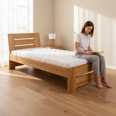Massivholz Better Holzbett Duebelbett 100x200 cm Neit Massivholz Bett Gepolstert Bett Neit