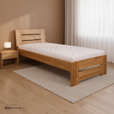Massivholz Better Holzbett Duebelbett 100x200 cm Neit Massivholz Bett Gepolstert Bett Neit