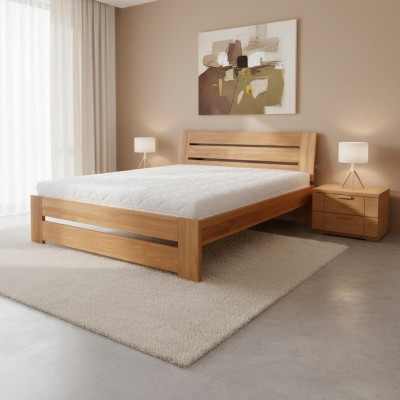 Schlofkummer Holzbett Eechent Holz Bett Better Hotel Landhaus Stil Massiv Miwwelen
