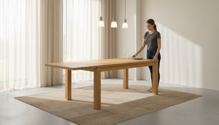 Iessdësch Massiv Dësch Eechte Holz Dëscher Eech Iesszëmmer Massiv 180x90cm Made EU