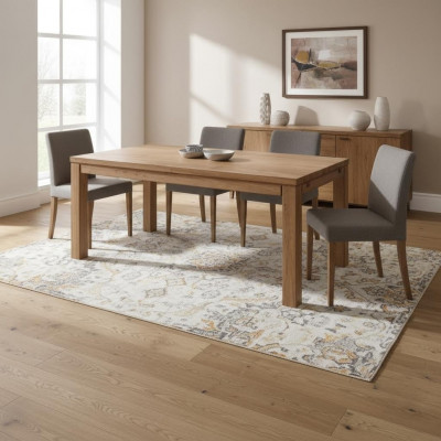 Dësch Holz Dëscher 200x100cm Holz Iessdëscher Konferenz Massivholz Eech Echt Nei