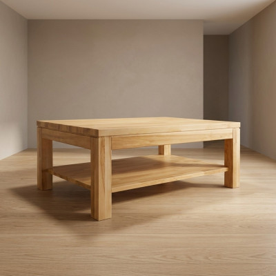 Holz Dësch Still aus Holz massiv Wunnzëmmer Miwwelen 120x80cm Dëscher massiiv
