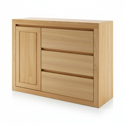 Landhaus Kommode Massivholz Schaf Schief Echt Holz Eech 140x90cm Kommoden