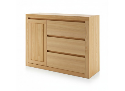 Landhaus Kommode Massivholz Schaf Schief Echt Holz Eech 140x90cm Kommoden