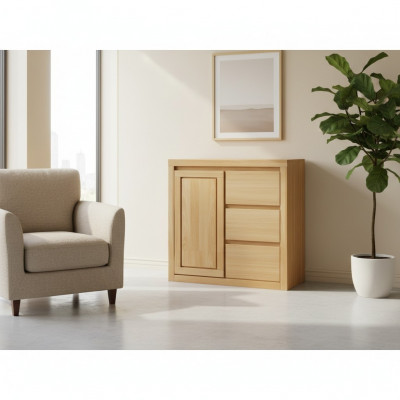 Kommodë Design Lowboard Sideboard Anrichte Schaf Echt Holz Buffet Kommoden
