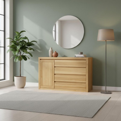 Anrichte Kommode Massivholz Schief benotzt Holz 140x90cm Kommoden Schaf Eech.