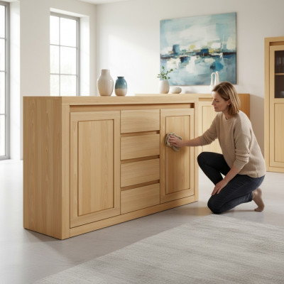 Anrichte Kommode massivt Holz Schief Eech Holz Eech 140x90cm Kommoden Schief