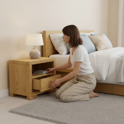 Design Nuetsdësch Nuetsschaf Kommode Vollholz Miwwelen Holz Miwwelen Handaarbecht