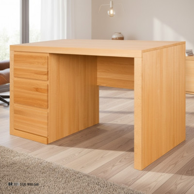 Dësch Schreifdësch Büro-Dësch Aarbechtsdësch Holz Massivholz Eechen Dëscher Massivholz