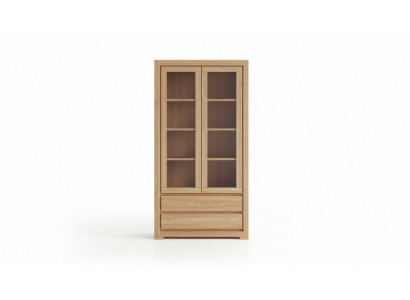 Holz Vitrine Wunnzëmmer Schaf Vollholz Schaf Holz Schief Glas Vitrinen Nei
