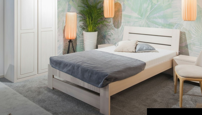 Bett Holz Massiv Better 100x200cm Eenzelbett Massivmöbel Miwwelen Schlofkummer