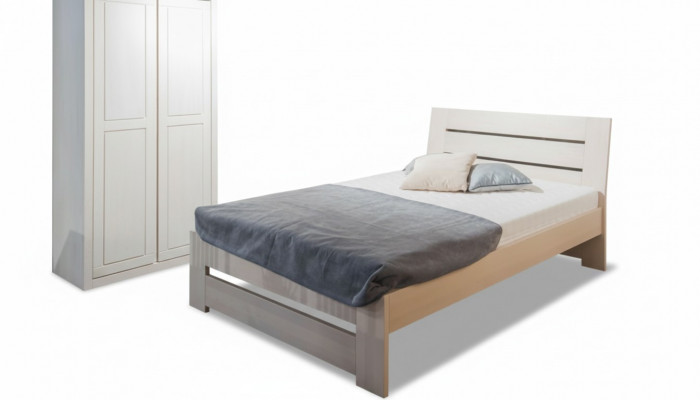 Bett Holz Massiv Better 100x200cm Eenzelbett Massivmöbel Miwwelen Schlofkummer