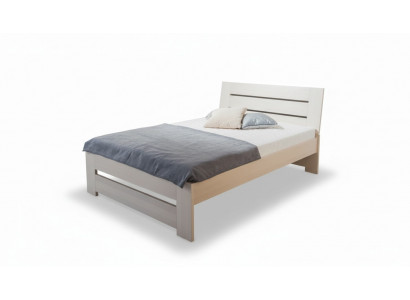 Schlofkummer Set Bett 2x Nuetsdësch Kleederschaf 4tlg. Holz Schaf Schief