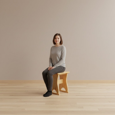Hocker Holzhocker Schemel Holzschemel Massiv Kiefer NEI Kichenstull Sëtzbank