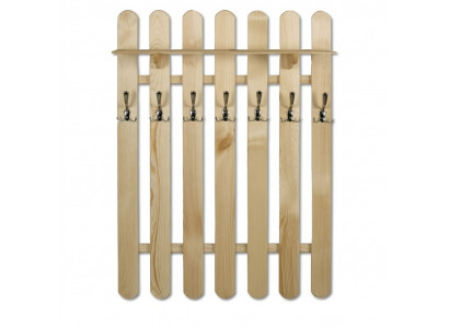 Kleederschaaf Wandkabinett mat 7 Haken, Wandpaneel Korridor Echt Holz