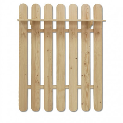 Kleederschaf Wandgarderob aus massiivem Kieferholz Kleederschaf mat 7 Haken