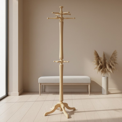 Garderobeständer Holz Kleederstänner Garderob Unhanger 186cm Modern Stänner