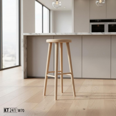 Barhocker Barstull Barméubel Ronnen Sëtzstull Holzhocker Massivholz Stull