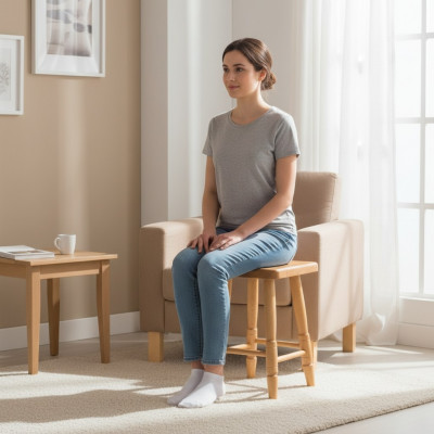 Hocker Kichenstull Holzstull Sëtzocker Iesszëmmerocker Bicheshollz Massiv Artikelzoustand: Neijoer