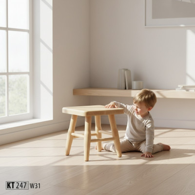 Hocker Holzhocker Schemel Massiv Buche Stull Sëtz-Hocker Echt Holz Massiv Nei