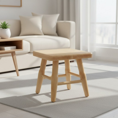 Hocker Holzhocker Schemel Massiv Buche Stull Sëtz-Hocker Echt Holz Massiv Nei