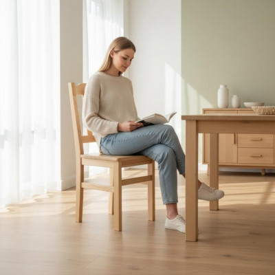 Hocker Kichenstull Holzkutsch Sitzhocker Iesszëmmerhocker Bich Holz Massiv Stull