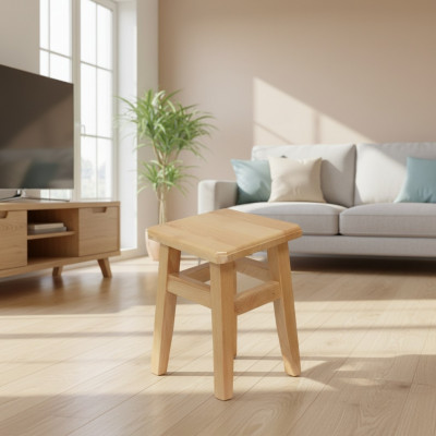 Hocker Sëtzmiwwel Holz Massiv Echt Holz Stull Sëtz Holzhocker Holzstull Sëtzhocker