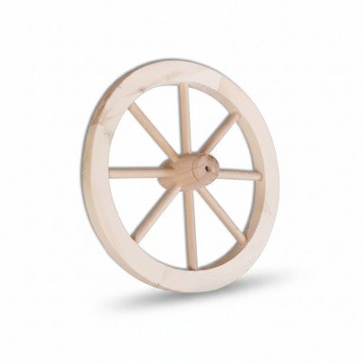 Dekorad Holzrad Ø 30 cm Speichenrad Wagerrad Gartendeko Geschäiftsdeko Vollholz