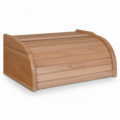 Buche Broutkëschte 40 cm Broutbox Rullkëschte Brout Rullklapp Eechte Holz Këscht