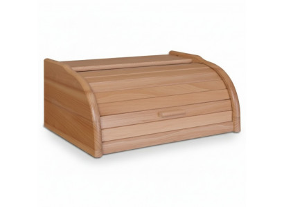 Buche Broutkëschte 40 cm Broutbox Rullkëschte Brout Rullklapp Eechte Holz Këscht