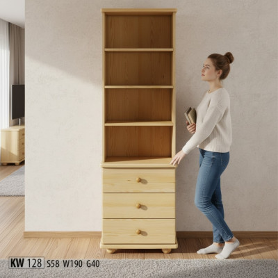 Massiv Vitrinn Echte Handaarbecht Vollholz Schaf Holz Schief Vitrinnen Regal