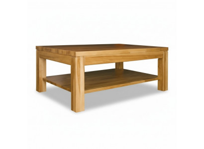 Massivholz Natur Couchtisch massiv Holz Miwwelen edel Design Wunnzëmmerdësch Dëscher