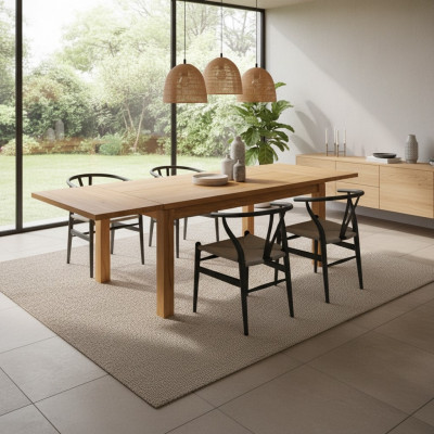Iessen Dësch Massiv Dësch Echt Holz Dëscher Iesszëmmer Massiv 120x80cm Kichen Eech